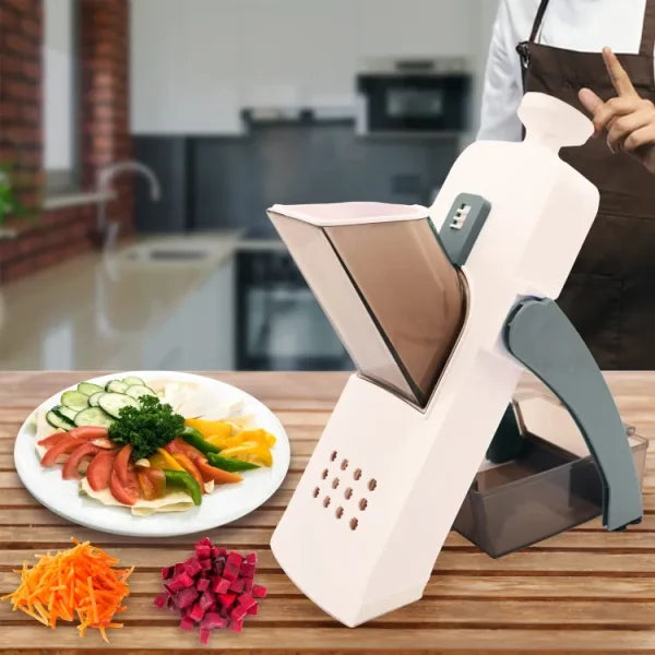 5 In 1 Mandoline Vegetable Slicer Food Chopper, Vegetable Cutter, Quick Fruit Dicer (random Color)