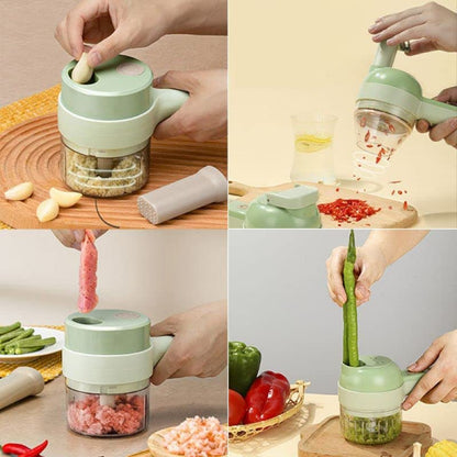 Multi-Functional 4 In 1 Electric Handheld Cooking Hammer Food Chopper