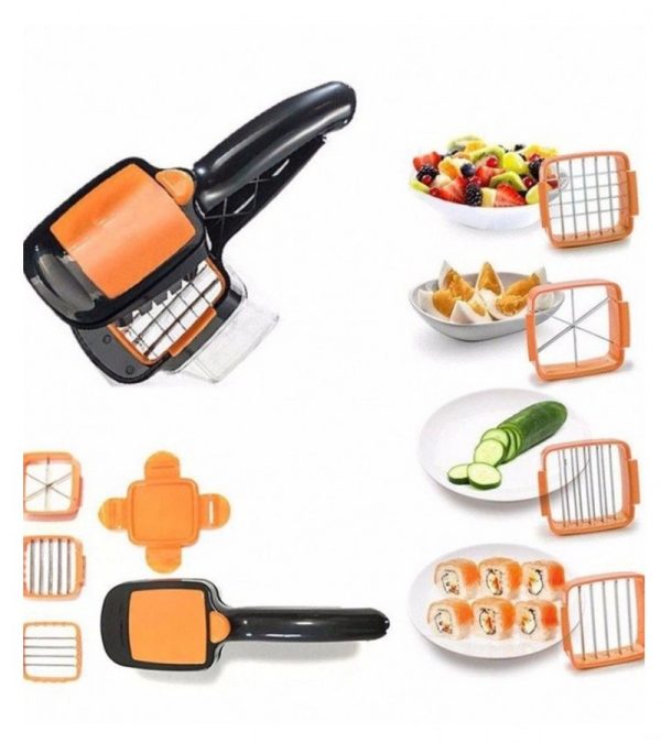 Nicer Dicer Quick Fruit Vegetable Cutter 5 In 1 Slicer Speedy Chopper (random Color)