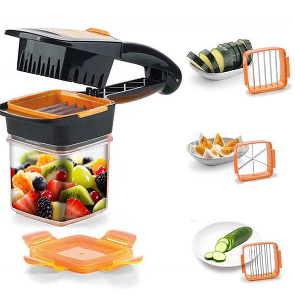 Nicer Dicer Quick Fruit Vegetable Cutter 5 In 1 Slicer Speedy Chopper (random Color)